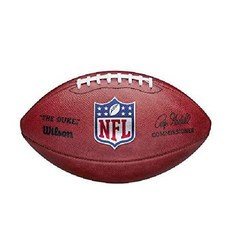 윌슨 NFL 듀크 레플리카 풋볼 럭비공 미식축구공 공식구, 갈색, 공식 게임 볼