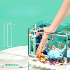 수족관미니히터 11.5cm 어항히터 누전 방지 컨트롤러, 1개