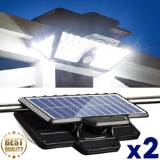  피스윌 태양광 LED 센서등 태양광정원등 조명 가로등 태양열 정원등 LED등 조명등 야외조명 벽등 방수등 계단등 작업등, 주황색등2개 