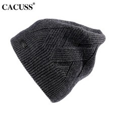 cacuss 털실모자남 겨울 스트릿 버클 순울 플레어 백헤드캡 아웃도어 캐주얼 보온 방한 니트모자 z0366 딥 그레이 업그레이드