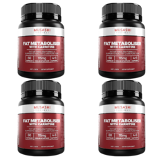 호주 무사시 펫 메타볼라이저 카르니틴 Musashi Fat Metaboliser With Carnitine, 4개, 60정