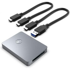 신텍 USB 3.0 CF express Card Reader USB 3.1 Gen 2 10Gbps CFexpress 타입 B 리더 휴대용 메모리 카드 어댑터, Single CFe B Card, 1개