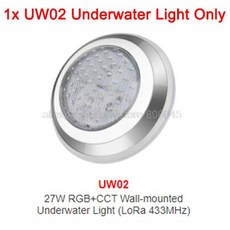 Miboxer-PW01 27W RGB CCT PAR56 LED 풀 조명 IP68 방수 스마트 433MHz 원격 앱 알렉사 구글 음성 제어, [05] UW02 Only, 1개