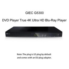 GIEC G5300 DVD 플레이어 트루 4K 울트라 HD 블루 레이 플레이어 DVD 플레이어 HD 하드 플레이어 홈 CD DVD 플레이어 디코딩 4K 플레이어, 1개