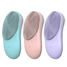 픽아이 휴대용 충전식 방수 실리콘 진동클렌저 모공케어, 청색
