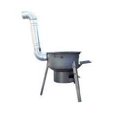 화덕 화로대 스토브 아궁이 숯불구이 장작 바베큐 난로, 11. 52cm + 스토브 링 3개, 1개