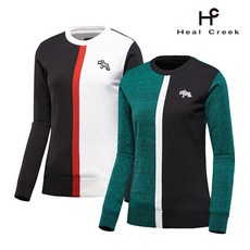 [힐크릭] (여성) 세로 블록 터틀넥 니트_1HCSWW9637