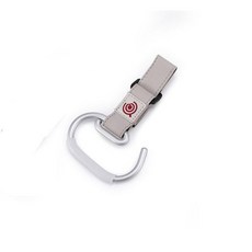 알루미늄 합금 유모차 후크 다목적 유모차 후크 액세서리 가방 걸이식 정리함 후크, 01 White Silver, 1개