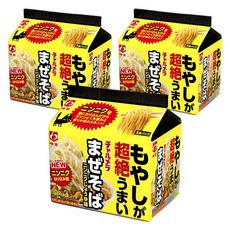 묘조 챠루메라 숙주가 아주 맛있는 마제소바 마늘 쇼유 맛 5개입 92g, 3개