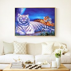 황호랑이보석십자수