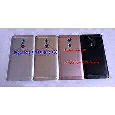 Xiaomi redmi note 4x note 4 글로벌 버전 snapdragon back 배터리 하우징 커버 케이스 배터리 도어 커버 읽기 커버 뚜껑