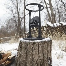 장작쪼개는기계 수동 통나무 스플리터 웨지 목재 수제 캐스트 장작 착화, 1.27X13.7cm L, 1개