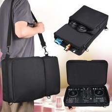 휴대용 보호 케이스 방진 턴테이블 보호 케이스 Pioneer DDJ-400 DDJ-FLX4 용 숄더 스트랩이있는 긁힘 방지, 1개