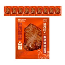 한끼통살 스팀 슬라이스 매콤닭갈비맛 100g 10개