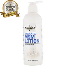썬푸드 MSM 로션 무향 모이스처라이징 크림 236.6ml, 수량: 1　　　　　(상품코드441p)