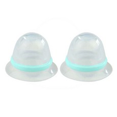함몰유두 교정기 평평한 거꾸로 된 용 2pcs 실리콘 흡인기 모유 수유 보조, 2개