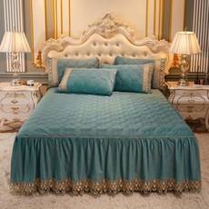 러빙랩 크라운 극세사 벨벳 침대커버 K 180x200cm