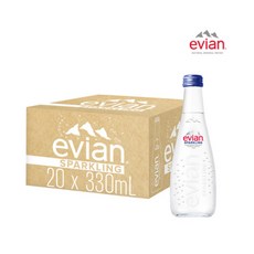 에비앙 탄산수 Evian Sparkling 330ml, 20개