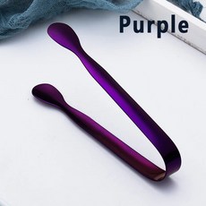 스테인레스 스틸 아이스 큐브 클립 집게 빵 음식 바베큐 클램프 도구 모음 주방 액세서리 10.8cm, [04] Purple, 1개