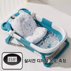 해피버디 반려동물 온도계 욕조 접이식 강아지 고양이, 1개, 에메랄드