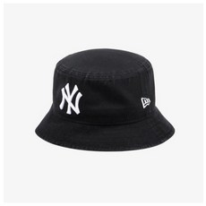 뉴에라 MLB 워시드 뉴욕 양키스 버킷 햇 벙거지 블랙 13086314