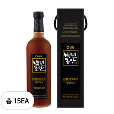 백년동안 순 발효 흑초 원액, 750ml, 15개