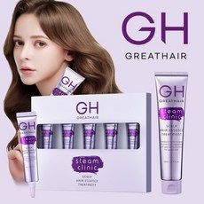 [그레이트헤어] [기본패키지] 스팀클리닉 스칼프 헤어에센스 트리트먼트 [110ml본품*1통, 1개