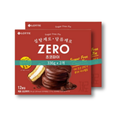 롯데 제로 초코파이 신제품 (336gx2개), 2세트, 672g