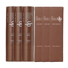 더블업 헤어라인 커버스틱, 3개, 다크브라운