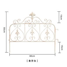 화단 울타리 정원 안뜰 파티션 난간 방부목 철제 펜스, N. 올드화이트FGC-053