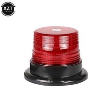 경광등 비상등 앰버 마그네틱 마운트 차량 LED 스트로브 경고등 경찰 깜박이는 조명 비상 비콘 12V 24V, 1개