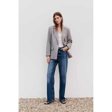 ZARA 여성정장 30대 40대 캐주얼 헤링본 스트레이트 컷 자켓