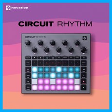 Novation Circuit Rhythm 노베이션 서킷 리듬 힙합 퍼포먼스 프로듀싱 8개 샘플러 사운드 메이킹 비트 메이킹 음악 작업 스튜디오 녹음 휴대용 포터블 그루브 박스