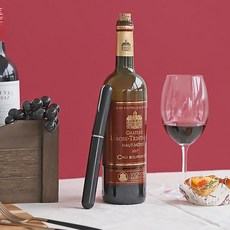 소믈리에Pen 실용적인 에어펌프 와인오프너 위드 호일커터 WS40, 블랙, 1개
