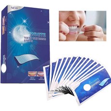 치아 미백 스트라이프 화이트 미백 스트랩 키트 치아 구강 관리 무감도14 팩 28 개…, One Color, One Size