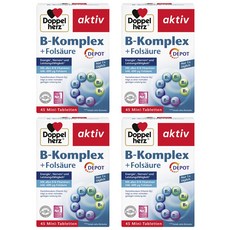 Doppelherz 도펠헤르츠 독일 B 콤플렉스 디팟 B Komplex 45타블렛 4팩, 4개, 45정