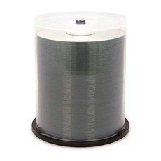 [해외직구]Verbatim CD-R 700MB 52X 광택 은색 실크 스크린 인쇄 가능 허브 인쇄 가능-100pk 스핀들, 단일옵션