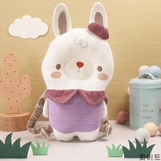 굿데이 컴퍼니 신생아 쿨 여름 짱구베개 유아베개 레슬링방지 예쁜 아기 베개 아기머리보호대 sZT10, 화이트
