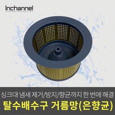 코스모 싱크대 싱크볼 음식물 배수구 자동탈수기용 거름망 은항균_ICM-032, 코스모 탈수배수구 거름망/은항균_ICM-032