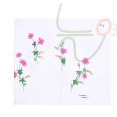 늘셋 롱직각 가제 나염 수건 유아손수건