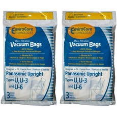 필터 6 Panasonic U U-3 U-6 Upright Vacuum Cleaner Bags MC-V145M MC-115P MC-V5000 thru MC-V5099, 상세 설명 참조0, 상세 설명 참조0