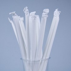 대성산업 원포장 흰색 종이 스트로우 개별 7 x 25, 1개, 250개입 1개, 250개입