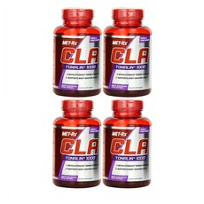 MET-Rx (4개) 잇꽃 오일 CLA 공액리놀레산 1000mg 90캡슐(2병에 45일 섭취) 식욕억제 뱃살 지방태우기, 1mg, 4개