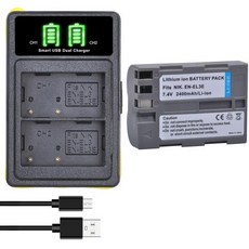 ENEL3e EN EL3e ENEL3e 배터리 Nikon D30 D50 D70 D70S D90 D80 D100 D200 D300 D300S D700 디지털 카메라용 2400mAh