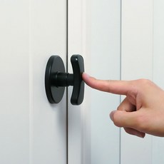 푸시풀 방문 손잡이 자비(JAVI), 5개, 블랙