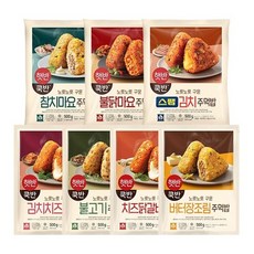 CJ제일제당 햇반쿡반 주먹밥 BEST 골라담기, 치즈닭갈비1버터장조림1참치마요1불닭마요1스팸김치1, 500g, 1개