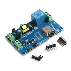 ESP8266 WIFI 무선 릴레이 모듈 AC DC 전원 공급 장치 단일 릴레이 ESP 12F 개발 보드 모듈 원격 제어 스마트 홈, 1개