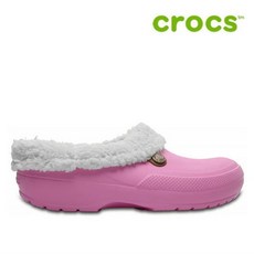 크록스 털신 24 204563 6U5 Classic Blitzen III Lined Clog Carnation Oatmeal