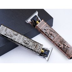 엔틱 바버 이발기 디자인 클리퍼 언더컷 헤어스트레치, 로즈골드