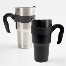 트렌타 스텐텀블러 대용량 900ml 강력한 보온보냉 손잡이, 블랙, 1개